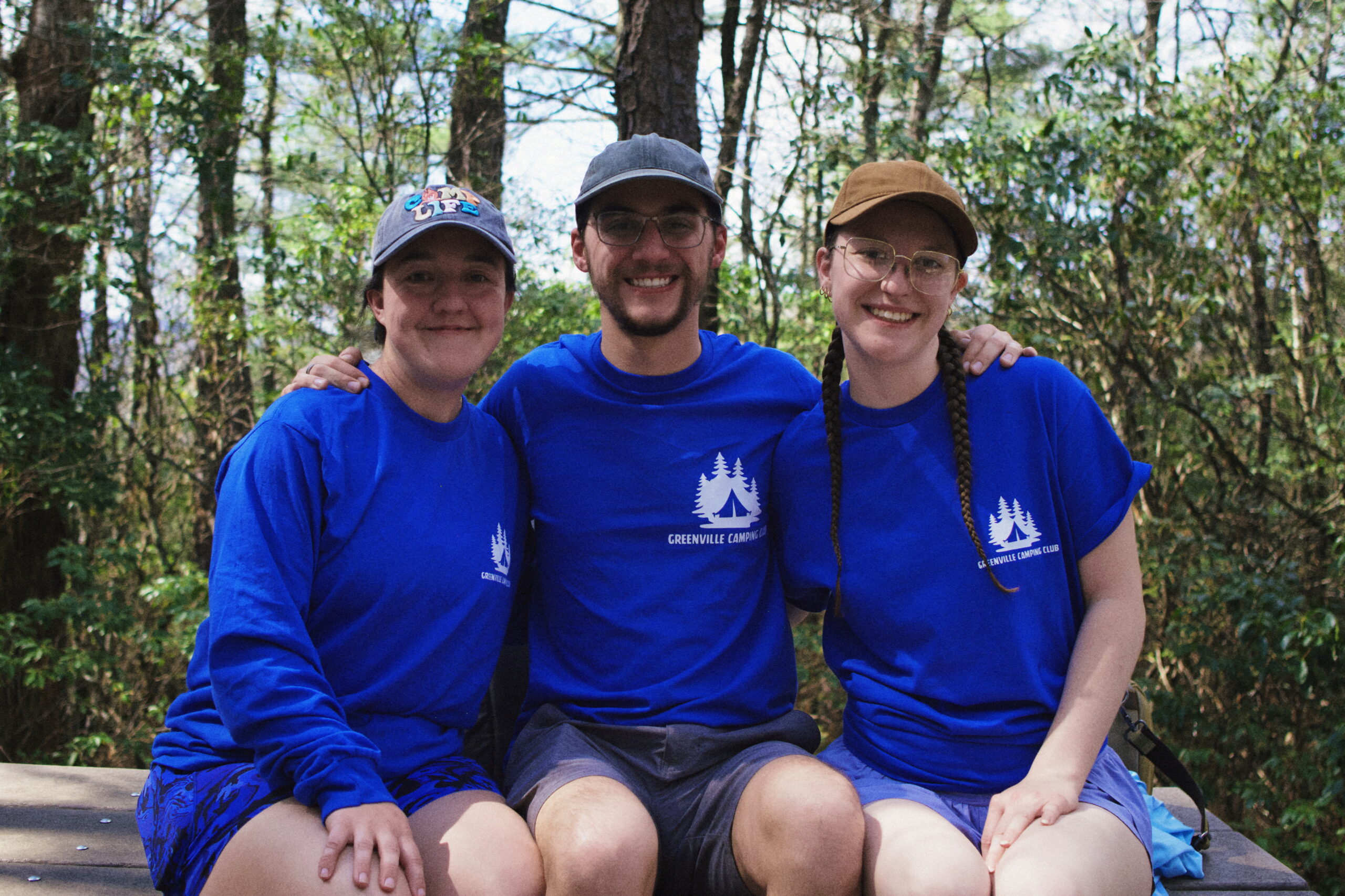 admin in blue shirts